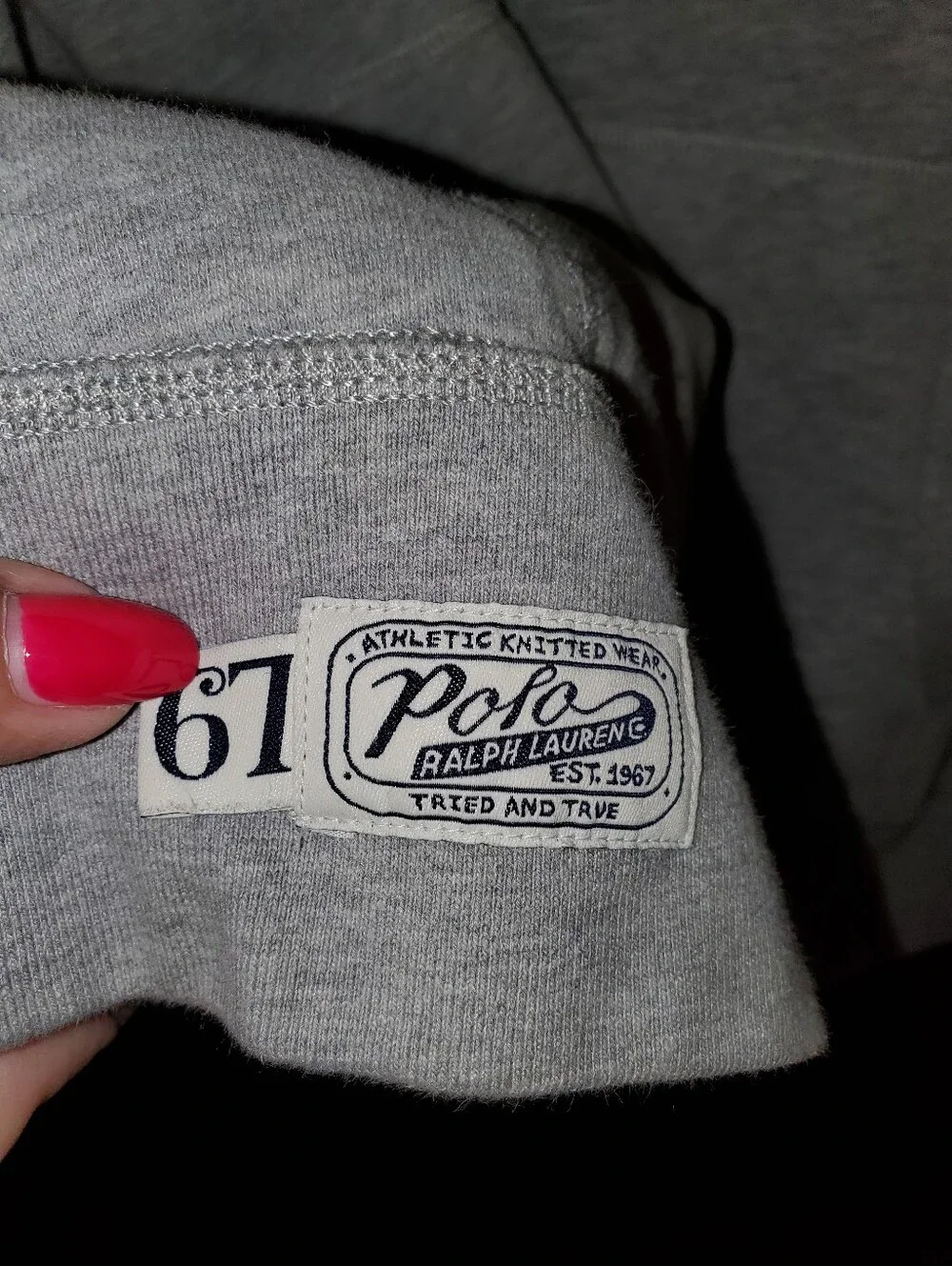 Polo Ralph Lauren Gray Big Logo Hoodie Sz 2xl